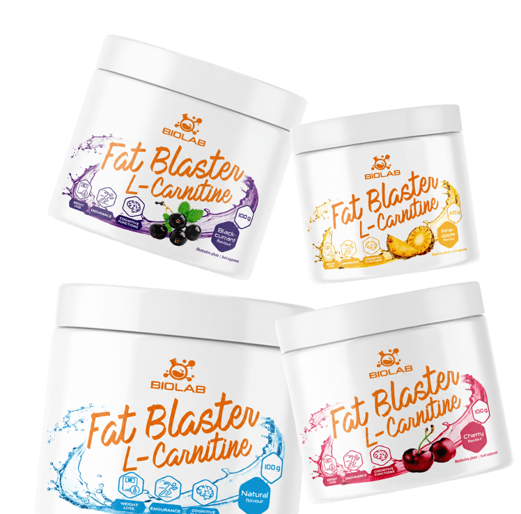 Biolab Fat Blaster L-Carnitine   Natural Blackcurrant Cherry Pineapple